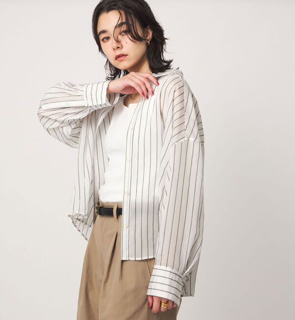 UNITED ARROWS green label relaxing「【結論シリーズ】ミルフィーユタックシャツ」|シャツ・ブラウス|