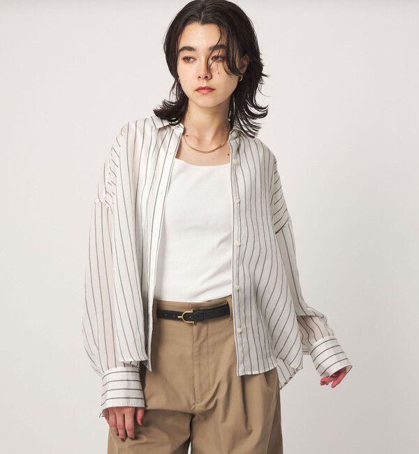 UNITED ARROWS green label relaxing「【結論シリーズ】ミルフィーユタックシャツ」|シャツ・ブラウス|