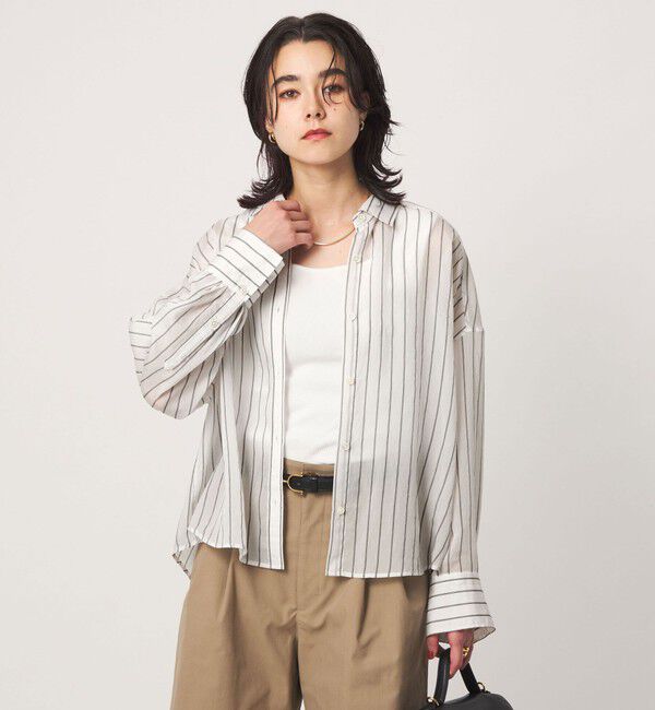 UNITED ARROWS green label relaxing「【結論シリーズ】ミルフィーユタックシャツ」|シャツ・ブラウス|
