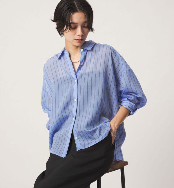 UNITED ARROWS green label relaxing「【結論シリーズ】ミルフィーユタックシャツ」|シャツ・ブラウス|