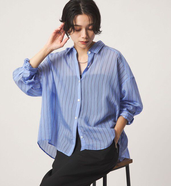 UNITED ARROWS green label relaxing「【結論シリーズ】ミルフィーユタックシャツ」|シャツ・ブラウス|