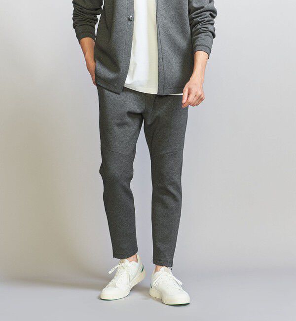 BEAUTY&YOUTH UNITED ARROWS「【WEB限定 WARDROBE SMART】ダブルニット イージーパンツ/セットアップ対応【抗菌・防臭】」|チノ|
