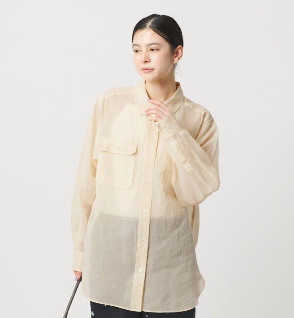 BEAUTY&YOUTH UNITED ARROWS「コットン シアー ワーク シャツ」|シャツ・ブラウス|