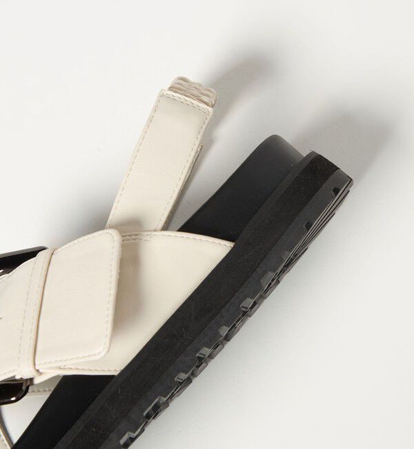 BEAUTY&YOUTH UNITED ARROWS「ビッグバックル クロスストラップ サンダル」|サンダル|