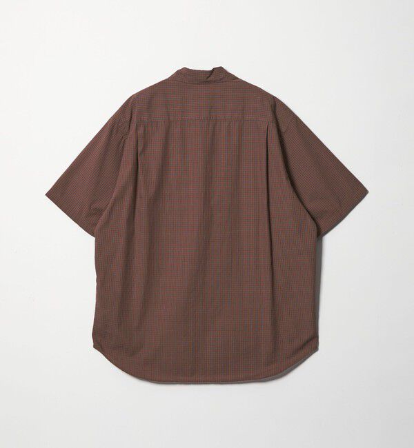 STEVEN ALAN「＜Steven Alan＞ オーガニックコットン チェック ジップ プルオーバー ショートスリーブ シャツ」|シャツ・ブラウス|