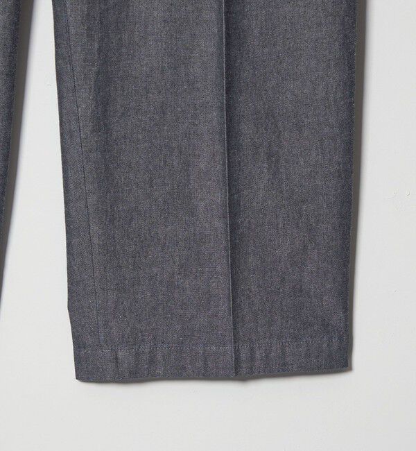 STEVEN ALAN「＜Steven Alan＞ デニムシャンブレー イン ツープリーツ ドレス トラウザーズ」|スラックス|