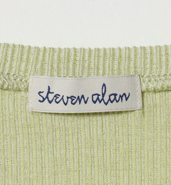 STEVEN ALAN「＜Steven Alan＞リブ ハーフスリーブ プルオーバー」|Tシャツ・カットソー|