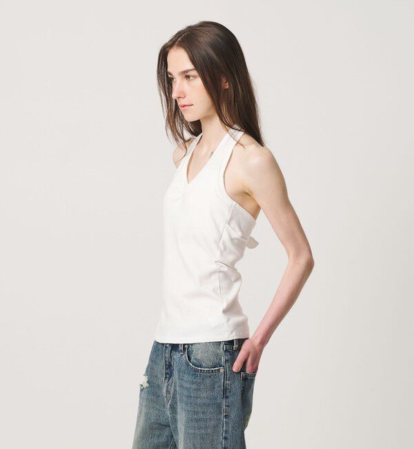 ATTISESSION「＜ATTISESSION＞バックタイ ホルターネック トップス」|Tシャツ・カットソー|