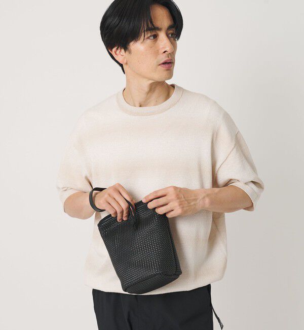 BEAUTY&YOUTH UNITED ARROWS「ウーブン メッシュ パース」|ハンドバッグ|BLACK