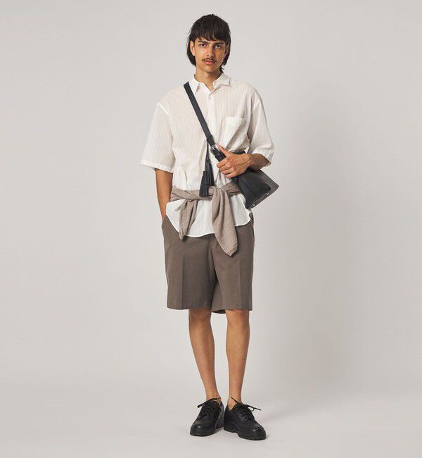 STEVEN ALAN「＜Steven Alan＞ AKIHA ストライプ レギュラーカラー ショートスリーブ シャツ」|シャツ・ブラウス|