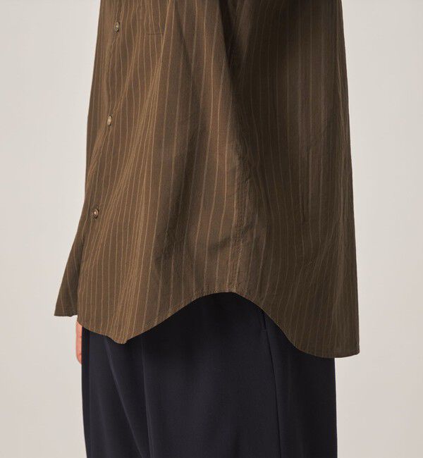 STEVEN ALAN「＜Steven Alan＞ AKIHA ストライプ レギュラーカラー ショートスリーブ シャツ」|シャツ・ブラウス|