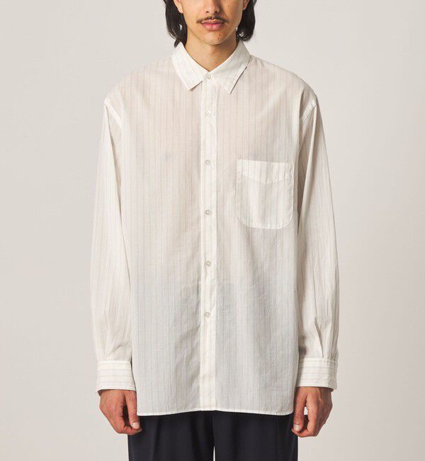 STEVEN ALAN「＜Steven Alan＞ AKIHA ストライプ レギュラーカラー シャツ LOOSE」|シャツ・ブラウス|