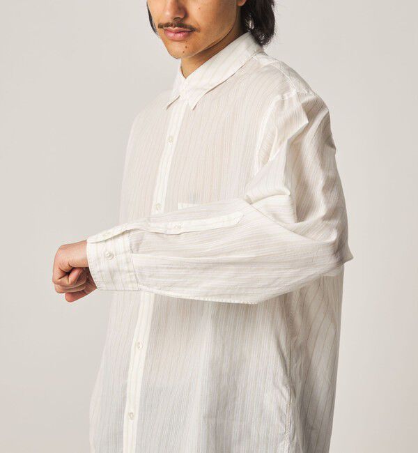 STEVEN ALAN「＜Steven Alan＞ AKIHA ストライプ レギュラーカラー シャツ LOOSE」|シャツ・ブラウス|