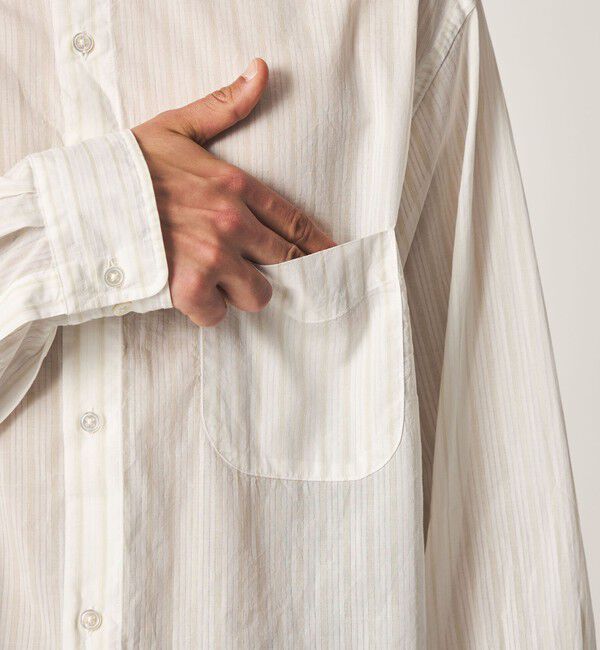 STEVEN ALAN「＜Steven Alan＞ AKIHA ストライプ レギュラーカラー シャツ LOOSE」|シャツ・ブラウス|