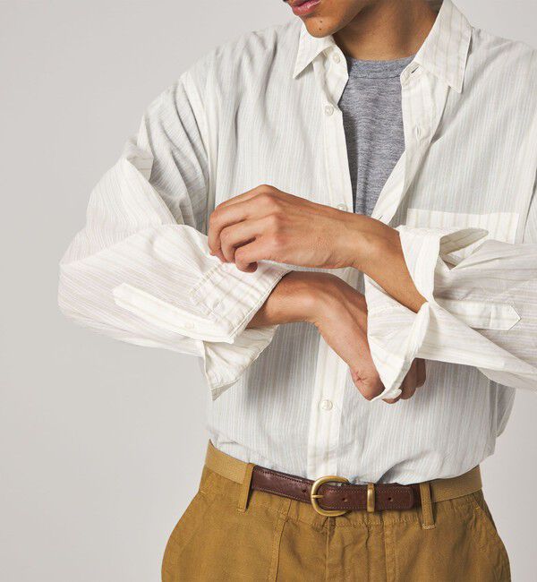 STEVEN ALAN「＜Steven Alan＞ AKIHA ストライプ レギュラーカラー シャツ LOOSE」|シャツ・ブラウス|