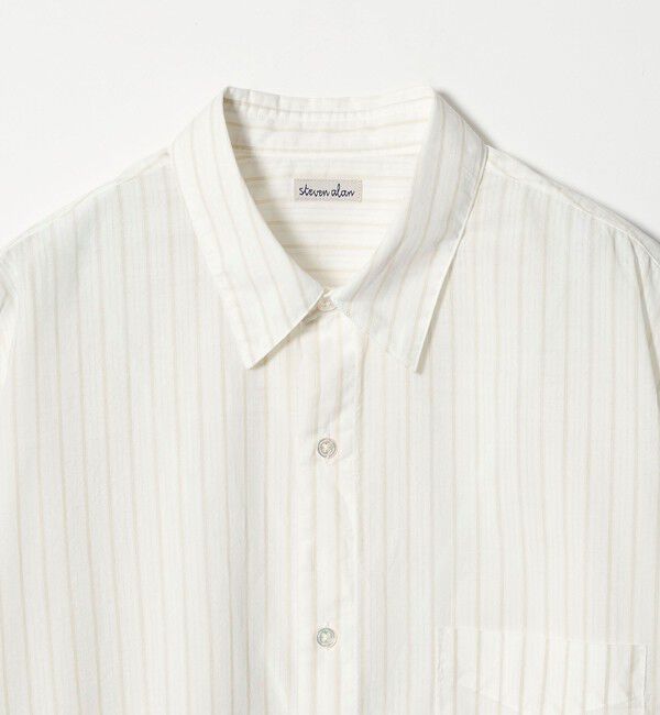 STEVEN ALAN「＜Steven Alan＞ AKIHA ストライプ レギュラーカラー シャツ LOOSE」|シャツ・ブラウス|