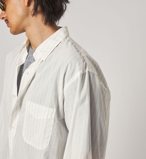 STEVEN ALAN「＜Steven Alan＞ AKIHA ストライプ レギュラーカラー シャツ LOOSE」|シャツ・ブラウス|