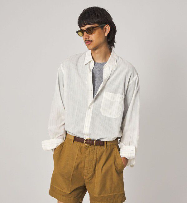 STEVEN ALAN「＜Steven Alan＞ AKIHA ストライプ レギュラーカラー シャツ LOOSE」|シャツ・ブラウス|