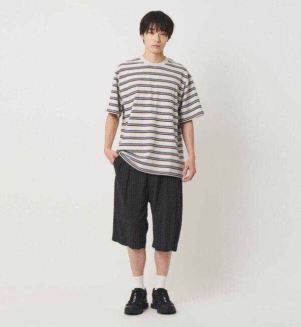 NICE WEATHER「＜NICE WEATHER＞ボーダー ショートスリーブ Tシャツ」|Tシャツ・カットソー|