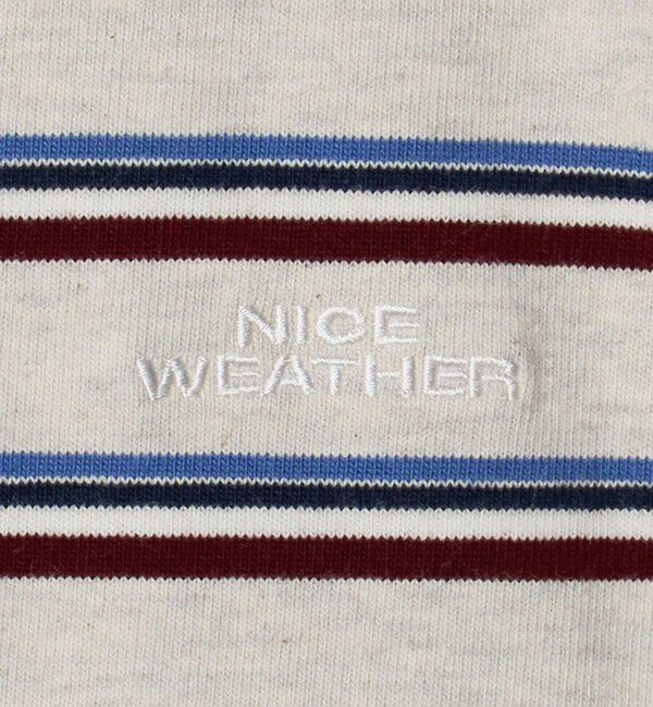 NICE WEATHER「＜NICE WEATHER＞ボーダー ショートスリーブ Tシャツ」|Tシャツ・カットソー|