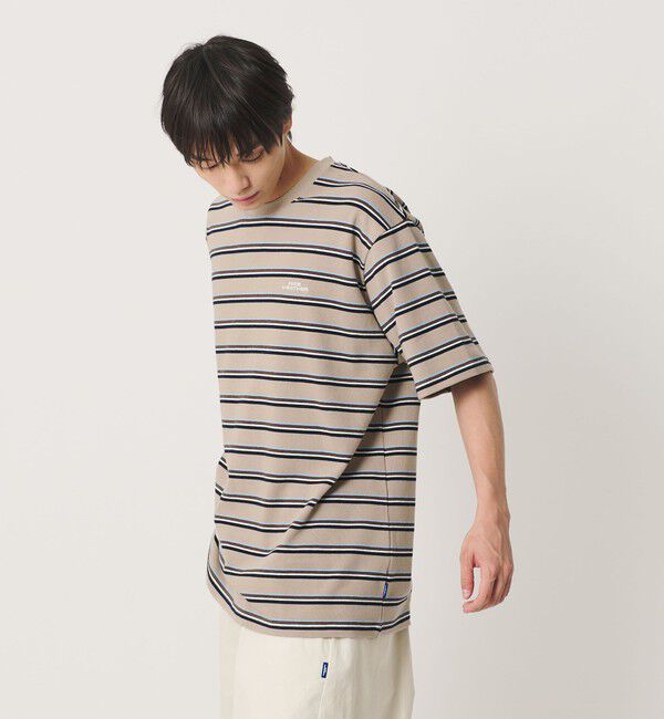 NICE WEATHER「＜NICE WEATHER＞ボーダー ショートスリーブ Tシャツ」|Tシャツ・カットソー|