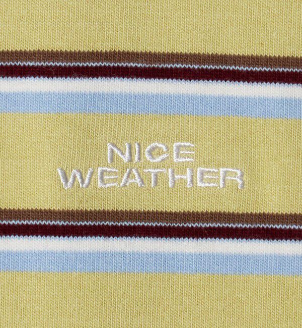 NICE WEATHER「＜NICE WEATHER＞ボーダー ショートスリーブ Tシャツ」|Tシャツ・カットソー|