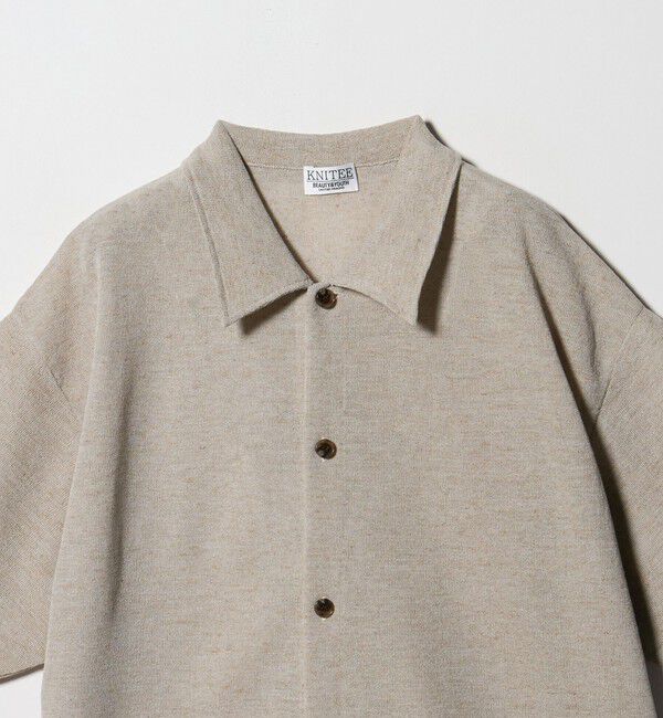 BEAUTY&YOUTH UNITED ARROWS「KNITEE リネンブレンド ミラノ シャツ ウォッシャブル」|カーディガン|