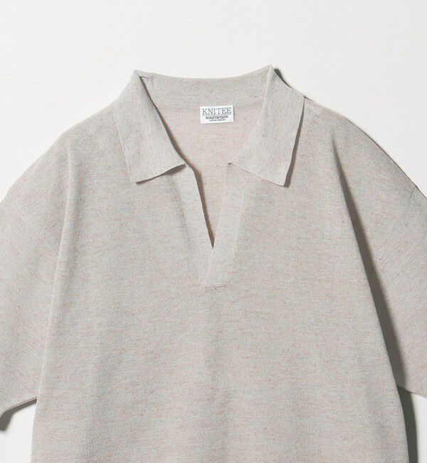 BEAUTY&YOUTH UNITED ARROWS「KNITEE リネンブレンド ミラノ スキッパー ニット Tシャツ ウォッシャブル」|ニット・セーター|