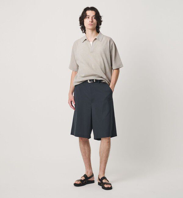 BEAUTY&YOUTH UNITED ARROWS「KNITEE リネンブレンド ミラノ スキッパー ニット Tシャツ ウォッシャブル」|ニット・セーター|