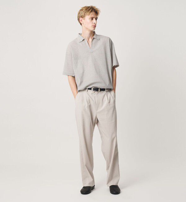 BEAUTY&YOUTH UNITED ARROWS「KNITEE リネンブレンド ミラノ スキッパー ニット Tシャツ ウォッシャブル」|ニット・セーター|