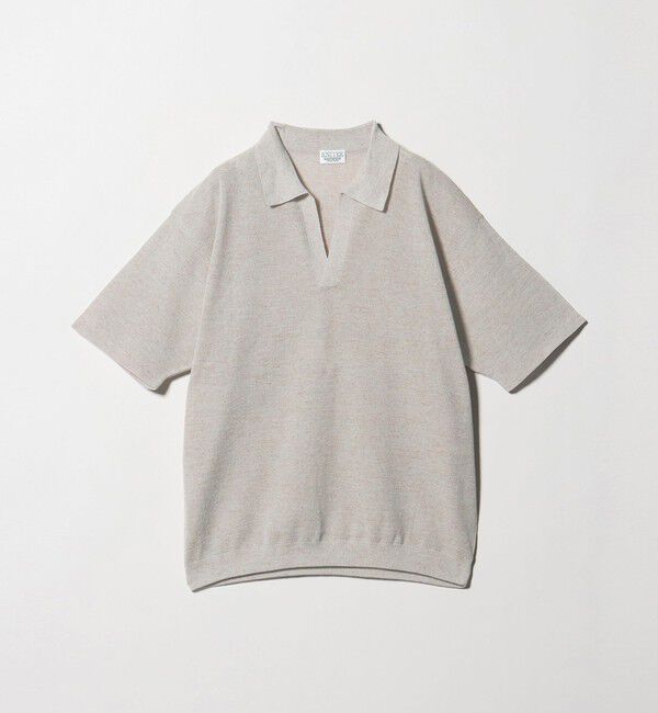 BEAUTY&YOUTH UNITED ARROWS「KNITEE リネンブレンド ミラノ スキッパー ニット Tシャツ ウォッシャブル」|ニット・セーター|