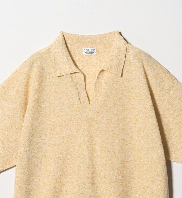 BEAUTY&YOUTH UNITED ARROWS「KNITEE リネンブレンド ミラノ スキッパー ニット Tシャツ ウォッシャブル」|ニット・セーター|