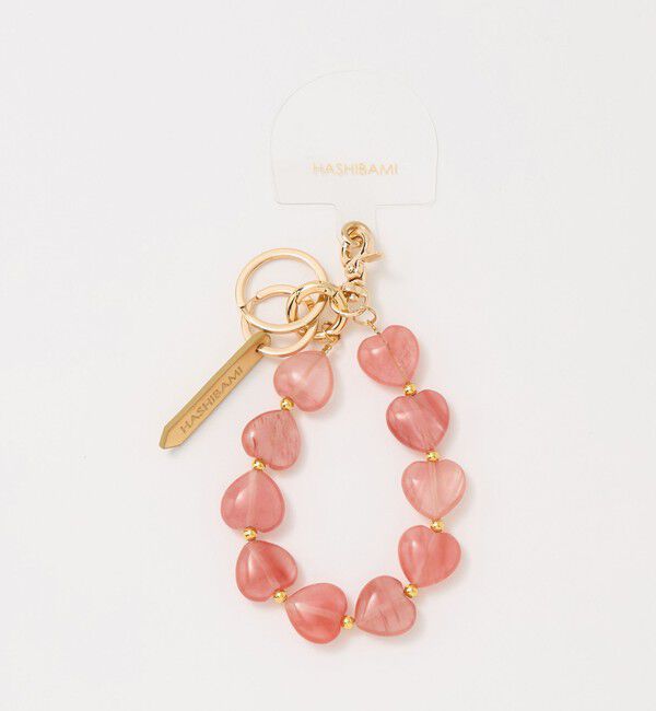 BEAUTY&YOUTH UNITED ARROWS「【WEB限定】＜Hashibami＞ハート ストーン ストラップ」|その他|PINK
