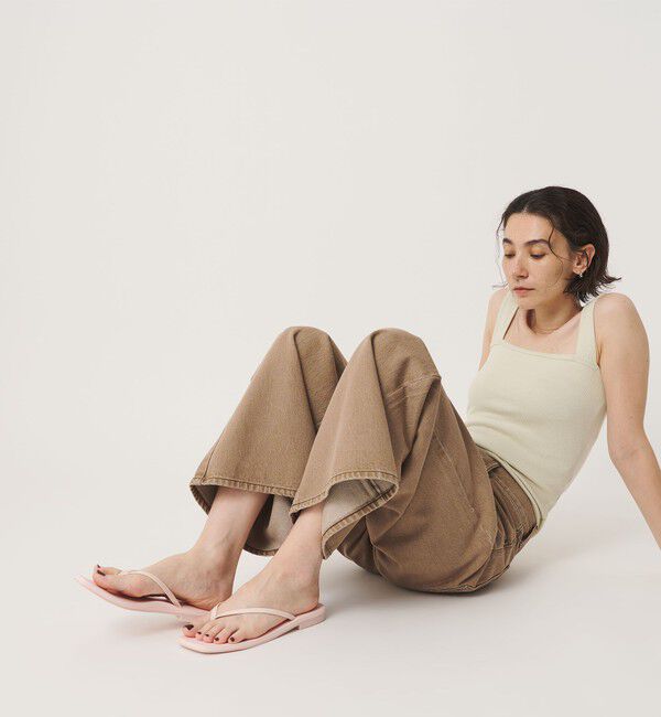 BEAUTY&YOUTH UNITED ARROWS「＜MALVADOS＞スクエアトゥ トング フラットサンダル」|サンダル|