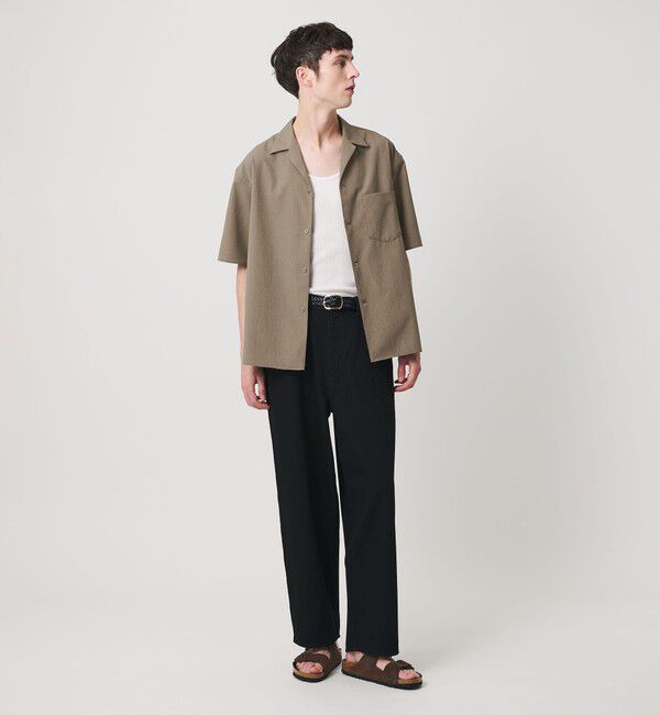 BEAUTY&YOUTH UNITED ARROWS「KOMATSU PACK トロピカル オープンカラー シャツ GRANDE型 ストレッチ 吸水速乾 UVカット セットアップ対応」|シャツ・ブラウス|