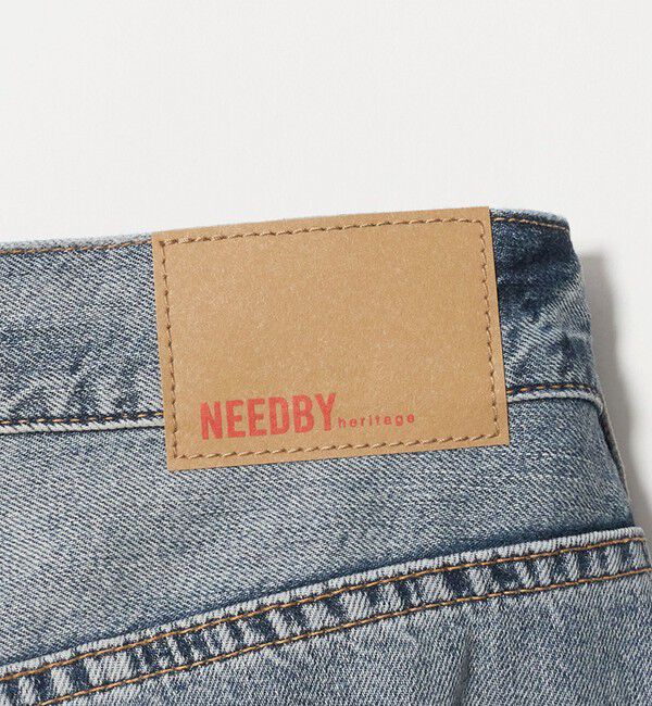 BEAUTY&YOUTH UNITED ARROWS「【別注】＜NEEDBY heritage＞ワイドフレア デニムパンツ/コバルト」|デニム|