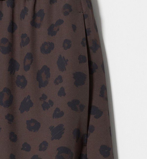 BEAUTY&YOUTH UNITED ARROWS「ポリエステルブレンド レオパード イージーワイドパンツ」|その他|