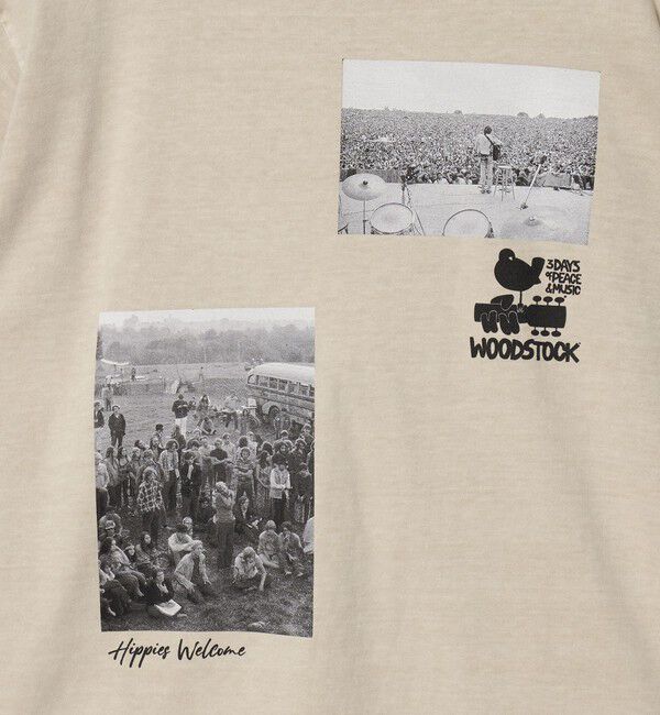 BEAUTY&YOUTH UNITED ARROWS「【別注】＜GOOD ROCK SPEED＞WOOD STOCK プリント Tシャツ」|Tシャツ・カットソー|