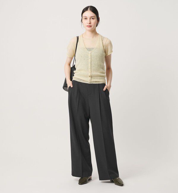 BEAUTY&YOUTH UNITED ARROWS「ポリエステルブレンド ２タック タブワイドパンツ ウォッシャブル 防シワ」|その他|