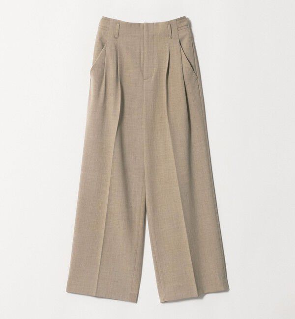 BEAUTY&YOUTH UNITED ARROWS「ポリエステルブレンド ２タック タブワイドパンツ ウォッシャブル 防シワ」|その他|