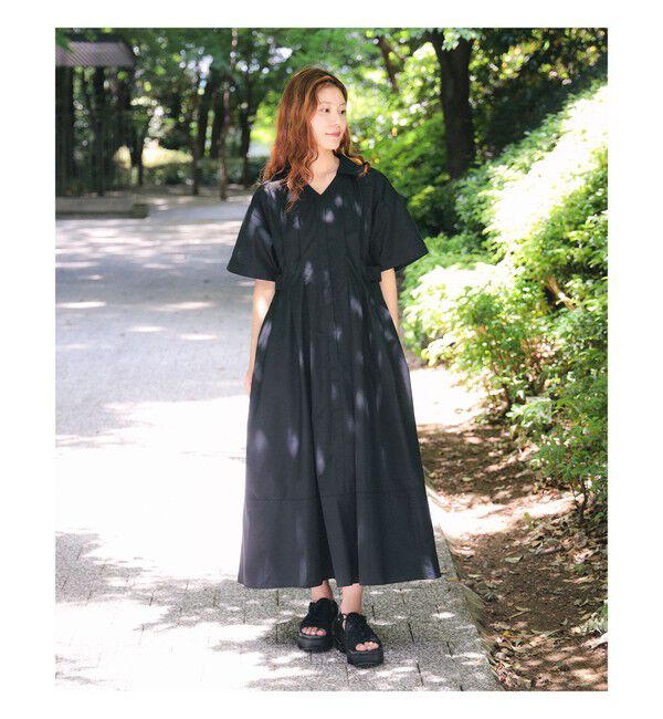 Ray BEAMS 「ウエスト タック スキッパー ワンピース」|ワンピース|
