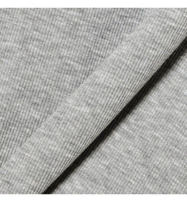 Ray BEAMS 「リブ フロントギャザー フレンチスリーブ」|Tシャツ・カットソー|