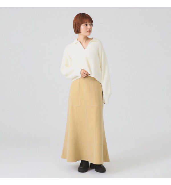 Ray BEAMS 「 ステッチ マーメイド スカート（1387CL）」|スカート|