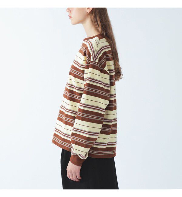 Ray BEAMS 「マルチボーダー ビッグ Tシャツ」|Tシャツ・カットソー|