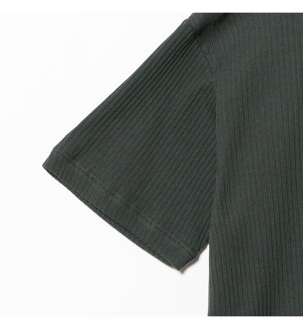BEAMS「ショート リブ ポロシャツ【ワイドショートフィット】」|ポロシャツ|