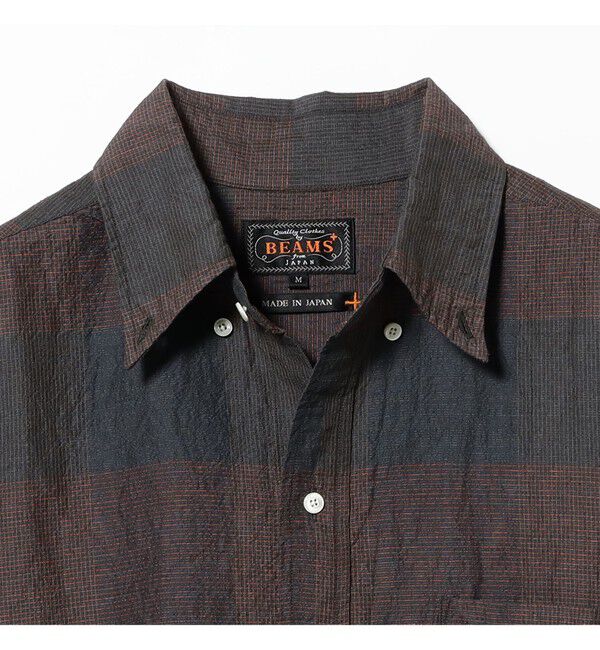 BEAMS PLUS「B.D. Classic-fit COTTON Linen Cord Check」|シャツ・ブラウス|