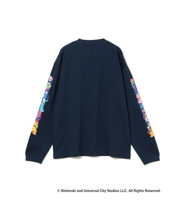 BEAMS「ザ・スーパーマリオギャラクシー・ムービー / PRINT SLEEVE TEE」|Tシャツ・カットソー|
