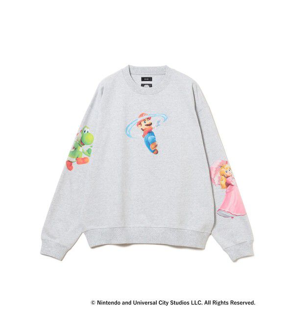 BEAMS「ザ・スーパーマリオギャラクシー・ムービー / CHARACTER SWEAT」|Tシャツ・カットソー|GREY