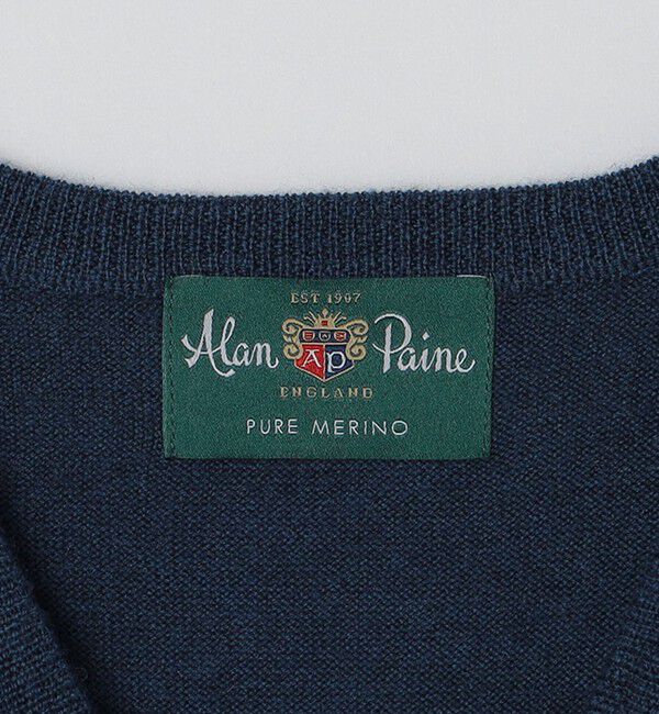 SHIPS「ALAN PAINE:10ゲージ メリノウール Vネック ニット」|ニット・セーター|