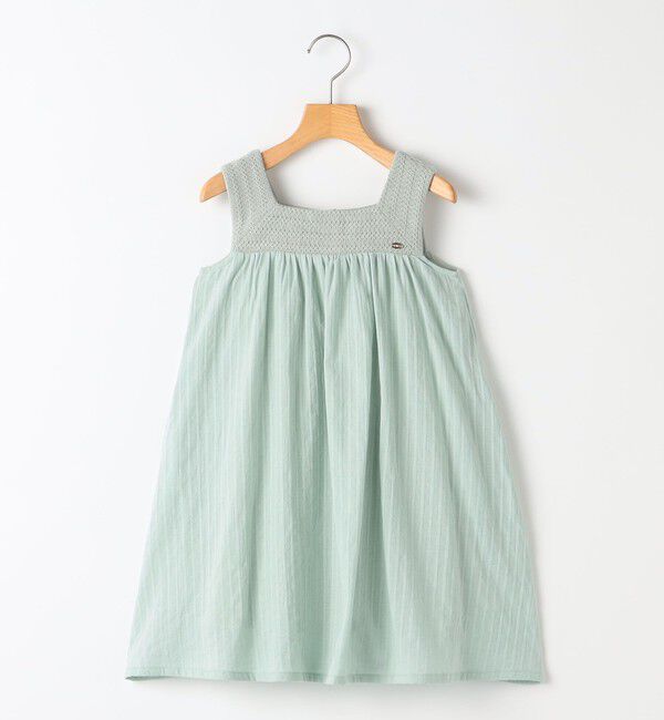 SHIPS KIDS「SHIPS KIDS:100～130cm / クロシェ ノースリーブ ワンピース」|ワンピース|